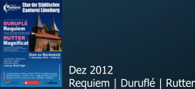 Dez 2012 Requiem | Duruflé | Rutter