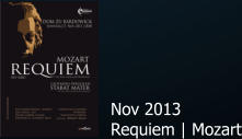 Nov 2013  Requiem | Mozart