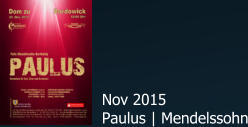 Nov 2015 Paulus | Mendelssohn